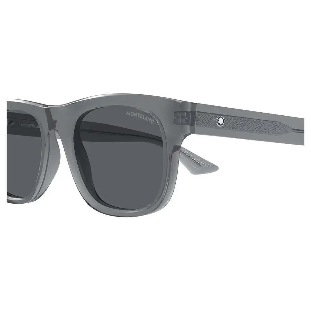 Mont Blanc MB0421S Sunglasses Grey Acetate Square